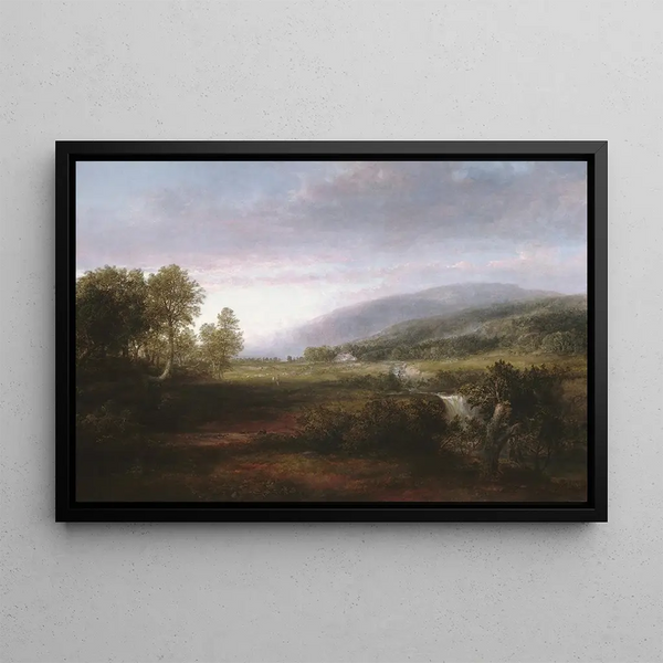 Spring Landscape Painting - Thomas Doughty — framed artwork on a wall