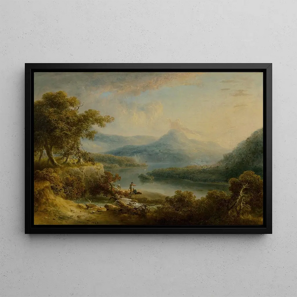 Two Fishermen - Thomas Doughty — framed artwork on a wall