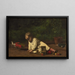 Baby Playing - Thomas Eakins — framed artwork on a wall
