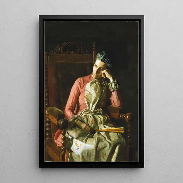 Mademoiselle Amelia Van Buren - Thomas Eakins — framed artwork on a wall