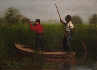 Rail shot on the Delaware - Thomas Eakins — artwork view