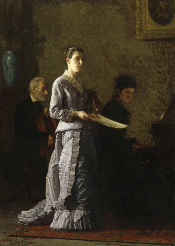 Chant Pathétique - Thomas Eakins — framed artwork on a wall