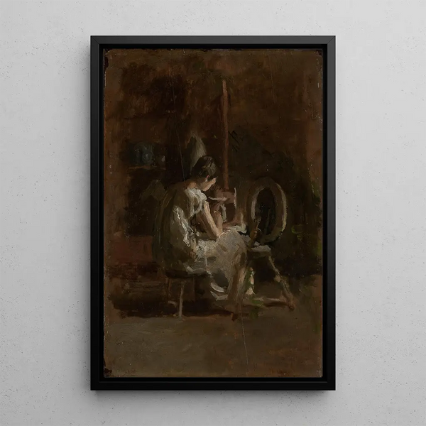 Sketches for HomeSpun - Thomas Eakins — framed artwork on a wall