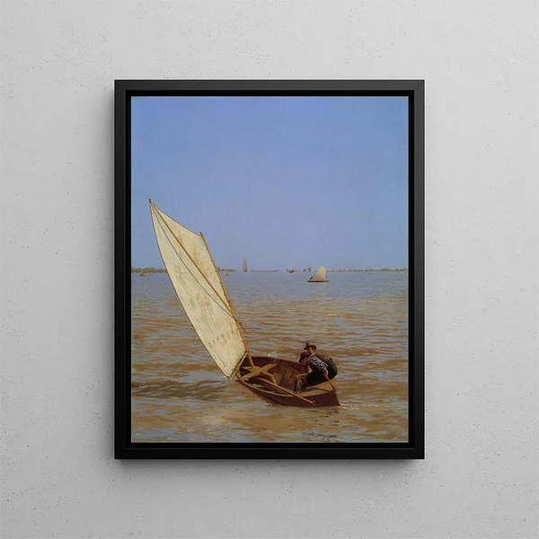 Starting after the rail - Thomas Eakins — framed artwork on a wall