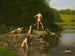Swimming Painting - Thomas Eakins — artwork view