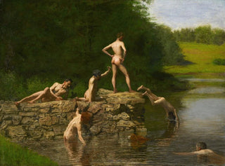 Swimming Painting - Thomas Eakins — artwork view