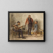 The Dance Lesson - Thomas Eakins — framed artwork on a wall