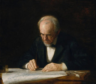 The Master of the Writing - Thomas Eakins — artwork view