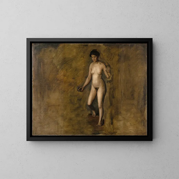 The Model by William Rush - Thomas Eakins — framed artwork on a wall