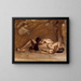 Wrestlers - Thomas Eakins — framed artwork on a wall