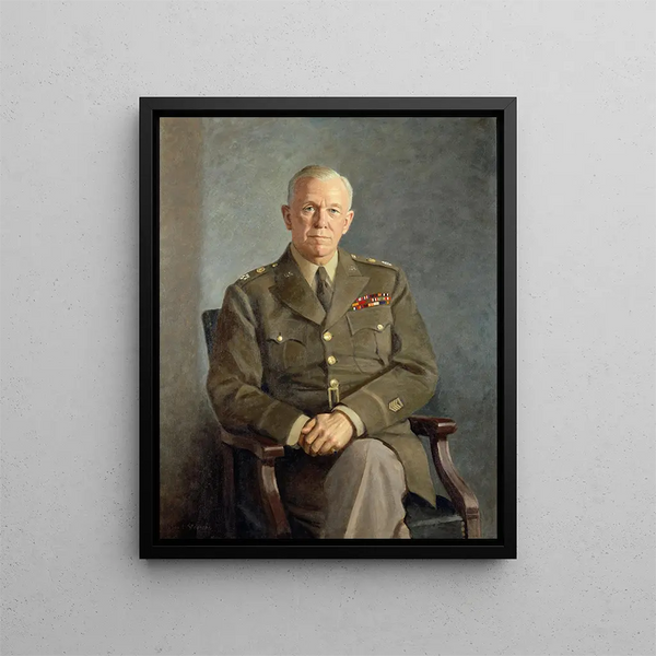 George C. Marshall - Thomas Edgar Stephens — framed artwork on a wall