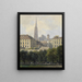 View of Saint-Étienne Cathedral from the glacis - Thomas Ender — framed artwork on a wall