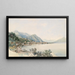 View of Lake Como towards Bellagio - Thomas Ender — framed artwork on a wall
