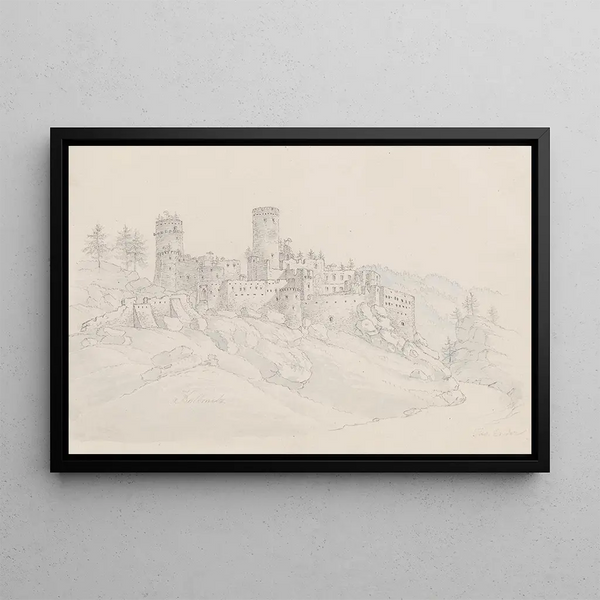 Château de Kollmitz - Thomas Ender — framed artwork on a wall