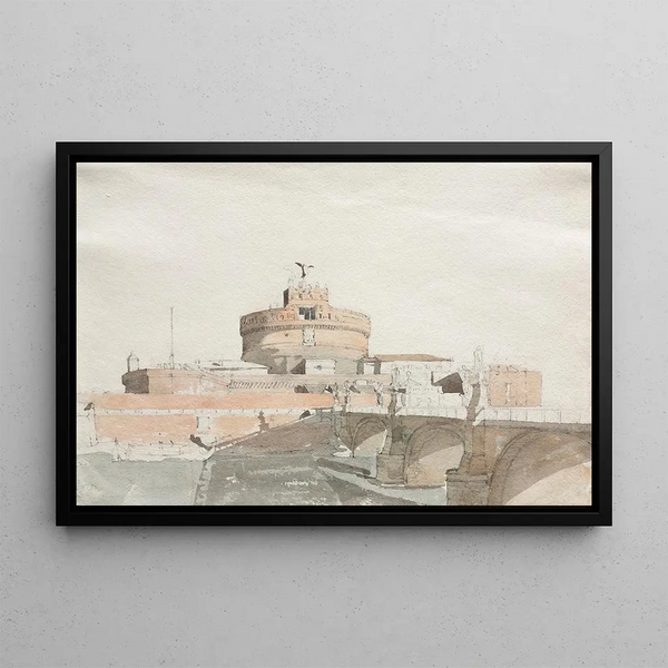 Château Saint-Ange - Thomas Ender — framed artwork on a wall
