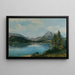 The Altaussee Lake with Dachstein - Thomas Ender — framed artwork on a wall