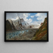 Le Grossglockner avec la Pasterze - Thomas Ender — framed artwork on a wall