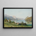 Le Grundlsee in Styria - Thomas Ender — framed artwork on a wall