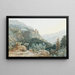 La Trostburg dans la vallée de l'Isarco au Tyrol du Sud - Thomas Ender — framed artwork on a wall