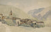 Village dans un paysage de montagne - Thomas Ender — artwork view