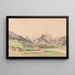 Region near Flitsch - Thomas Ender — framed artwork on a wall