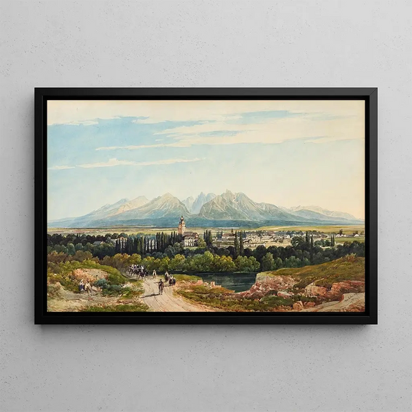 Großlomnitz Velká Lomnica dans la région de Zips, est de la Slovaquie - Thomas Ender — framed artwork on a wall