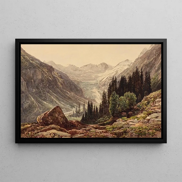 in the Zillertal - Thomas Ender — framed artwork on a wall