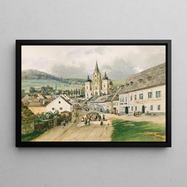 Mariazell - Thomas Ender — framed artwork on a wall