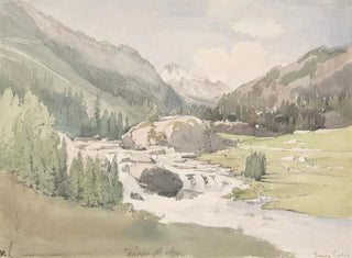 Mountain Valley Painting - Thomas Ender — artwork view
