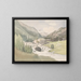 Mountain Valley Painting - Thomas Ender — framed artwork on a wall