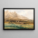 Pfarrwerfen in Pongau and the Tennengebirge - Thomas Ender — framed artwork on a wall