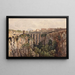 Pont Clementino at Civita Castellana in Lazio - Thomas Ender — framed artwork on a wall