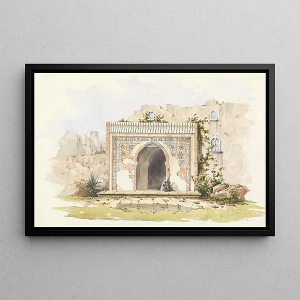 Tanger, Bab el-Kasbah - Thomas Ender — framed artwork on a wall
