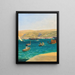 The Port of Trieste - Thomas Ender — framed artwork on a wall