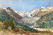 the Glacier Morteratsch in Graubünden with the Bernina Range - Thomas Ender — artwork view