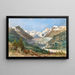 the Glacier Morteratsch in Graubünden with the Bernina Range - Thomas Ender — framed artwork on a wall