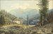 View of the Residence of Archduke Johann at the Gastein Thermal Springs - Thomas Ender — artwork view
