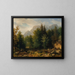 Landscape painting of high mountain forest - Thomas Ender — framed artwork on a wall