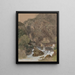 Hydraulic wheel spillway system with wheels and turn - Thomas Ender — framed artwork on a wall