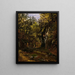 a forest road with an altar - Thomas Fearnley — framed artwork on a wall