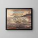 Clouds above the fjord - Thomas Fearnley — framed artwork on a wall