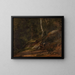 Study of the Romsdal Forest - Thomas Fearnley — framed artwork on a wall