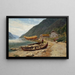 Gravensfjord - Thomas Fearnley — framed artwork on a wall