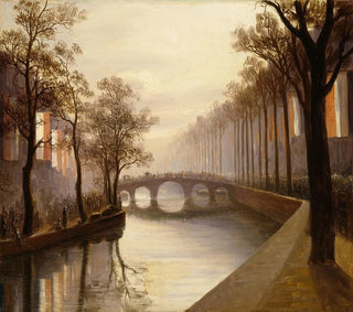 La procession cérémonielle du roi Guillaume II à Amsterdam en 1840 - Thomas Fearnley — artwork view