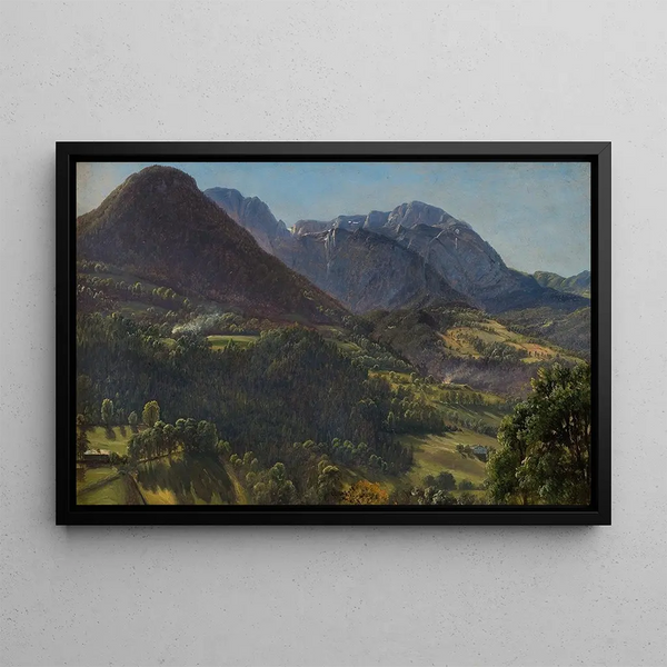 Landscape of Tyrol - Thomas Fearnley — framed artwork on a wall