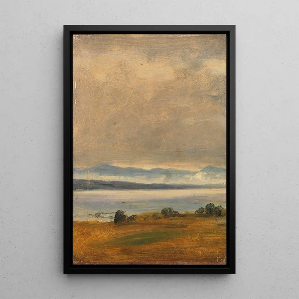Landscape Study Painting - Thomas Fearnley — framed artwork on a wall