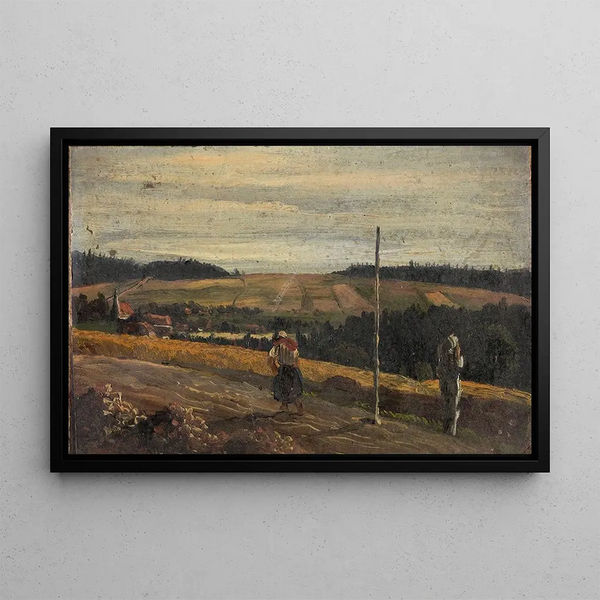 Landscape Study - Thomas Fearnley — framed artwork on a wall