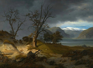 Cavalier dans un paysage - Thomas Fearnley — artwork view