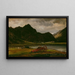 The canon at Derwentwater - Thomas Fearnley — framed artwork on a wall
