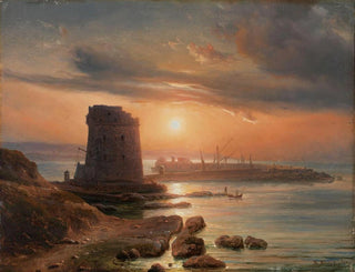 The Port of Agrigento - Thomas Fearnley — artwork view